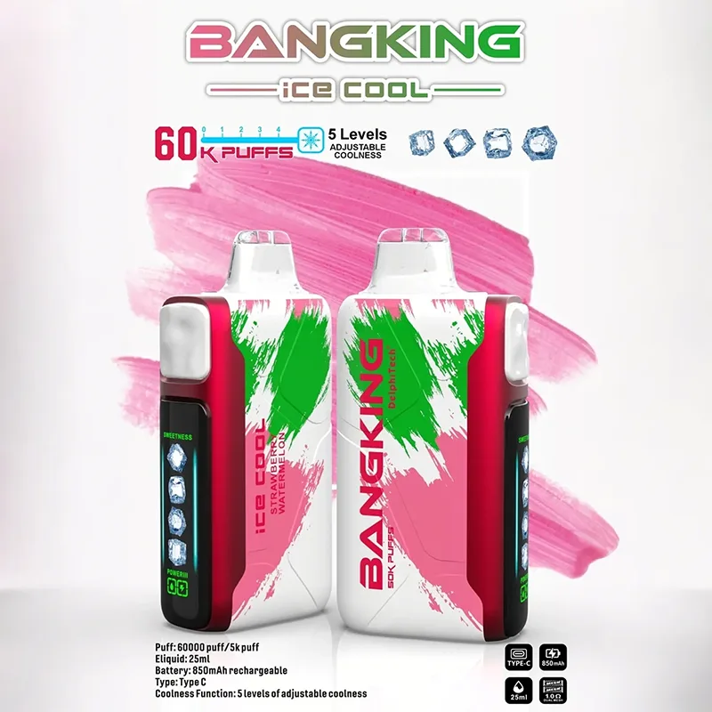 BANG KING 一次性電子煙|60000口 BANG KING 60000口一次性電子煙 草莓西瓜口味