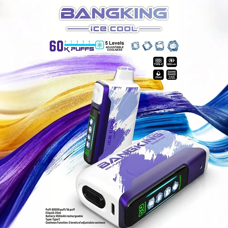 BANG KING 一次性電子煙|60000口 BANG KING 60000口一次性電子煙 葡萄冰口味