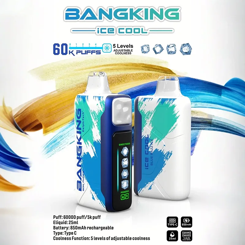 BANG KING 一次性電子煙|60000口 BANG KING 60000口一次性電子煙 藍莓冰口味