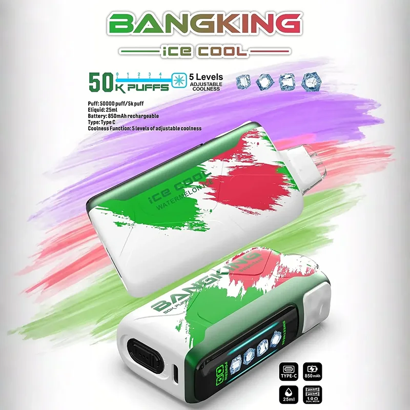 BANG KING 一次性電子煙|60000口 BANG KING 60000口一次性電子煙 西瓜冰口味