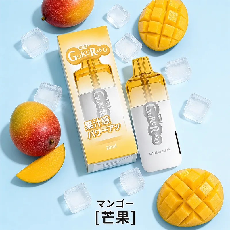 GOKURAKU 極樂 一次性電子煙|12000口 GOKURAKU 12000口一次性電子煙 芒果口味
