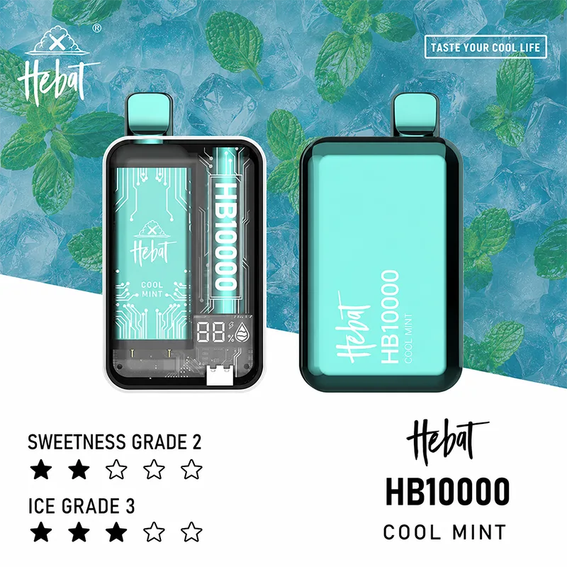 HEBAT 喜貝 一次性電子煙|10000口 HEBAT喜貝10000口一次性電子煙 薄荷冰口味