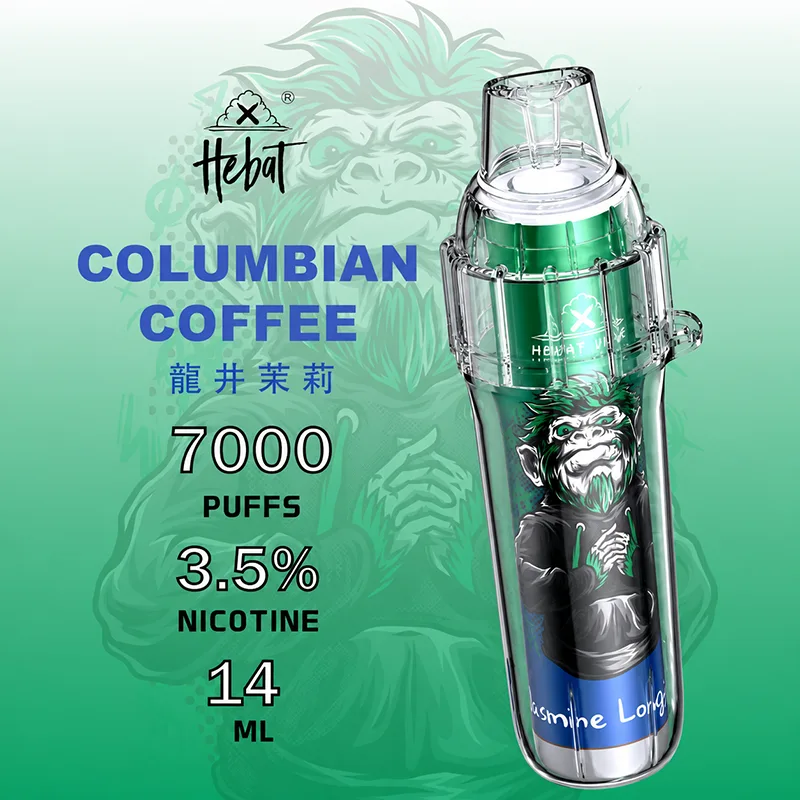 HEBAT 喜貝 一次性電子煙|7000口 HEBAT喜貝7000口一次性電子煙 龍井茉莉口味