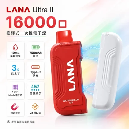 LANA 16000口一次性電子煙