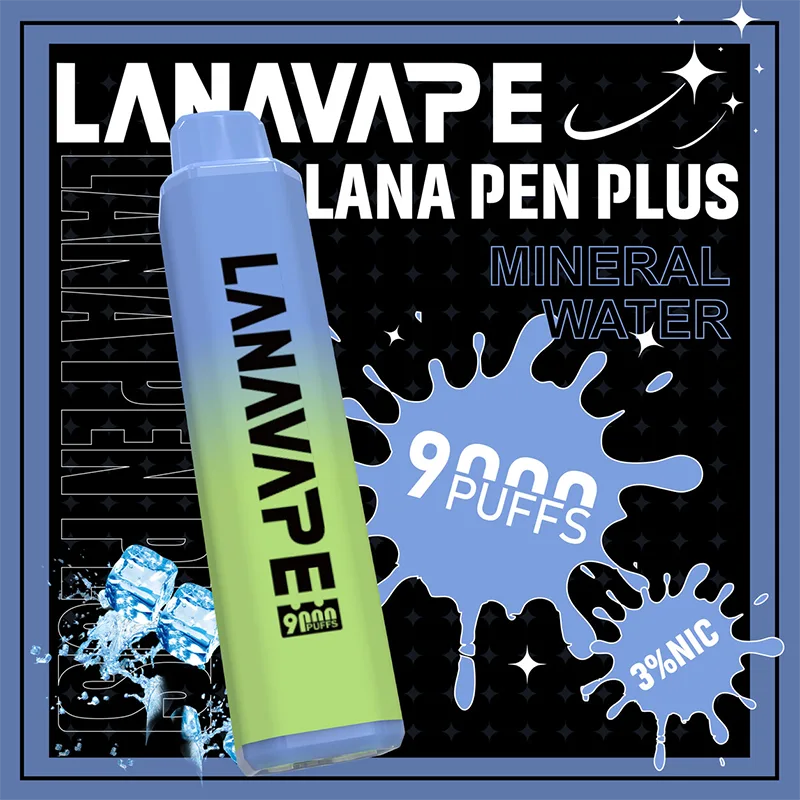 LANA PEN PLUS 一次性電子煙|9000口 LANA PEN PLUS 一次性電子煙 9000口 冰礦泉口味
