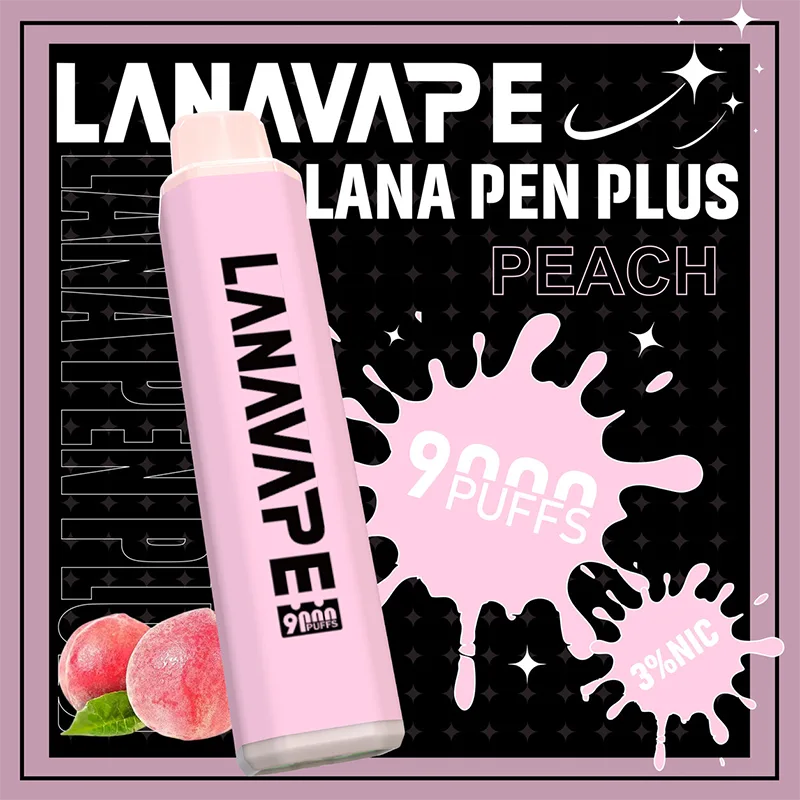 LANA PEN PLUS 一次性電子煙|9000口 LANA PEN PLUS 一次性電子煙 9000口 桃子口味
