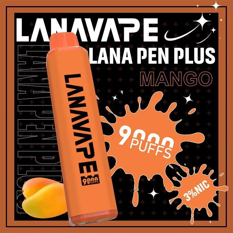 LANA PEN PLUS 一次性電子煙|9000口 LANA PEN PLUS 一次性電子煙 9000口 芒果口味