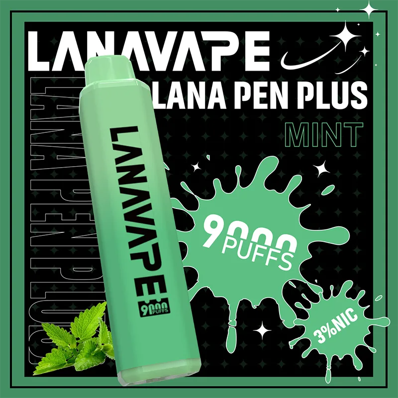 LANA PEN PLUS 一次性電子煙|9000口 LANA PEN PLUS 一次性電子煙 9000口 薄荷口味