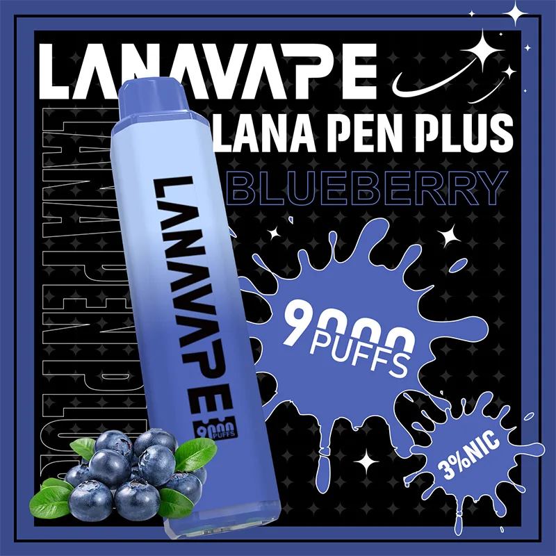 LANA PEN PLUS 一次性電子煙|9000口 LANA PEN PLUS 一次性電子煙 9000口 藍莓口味