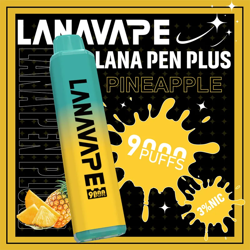 LANA PEN PLUS 一次性電子煙|9000口 LANA PEN PLUS 一次性電子煙 9000口 鳳梨口味