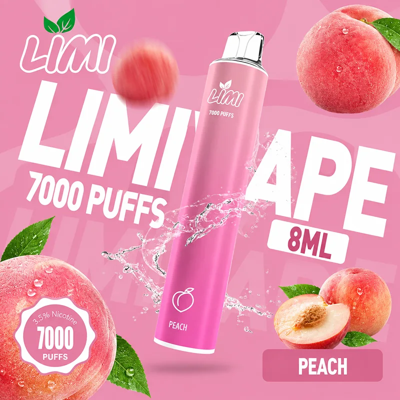 LIMI 一次性電子煙|7000口 LIMI 7000口一次性電子煙 冰心蜜桃口味