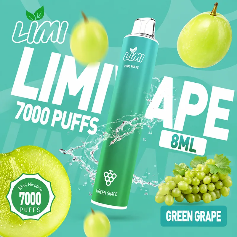 LIMI 一次性電子煙|7000口 LIMI 7000口一次性電子煙 日本青提口味
