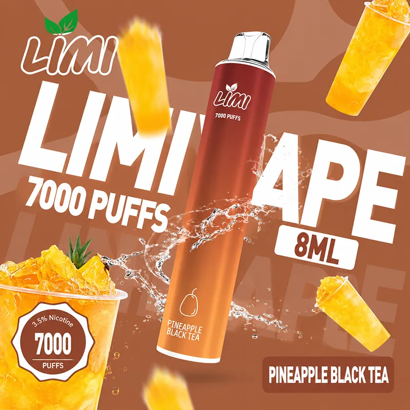 LIMI 一次性電子煙|7000口 LIMI 7000口一次性電子煙 鳳梨紅茶口味