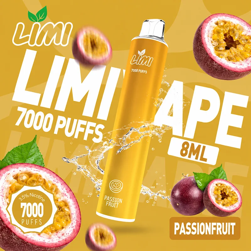 LIMI 一次性電子煙|7000口 LIMI 7000口一次性電子煙 黃金百香口味