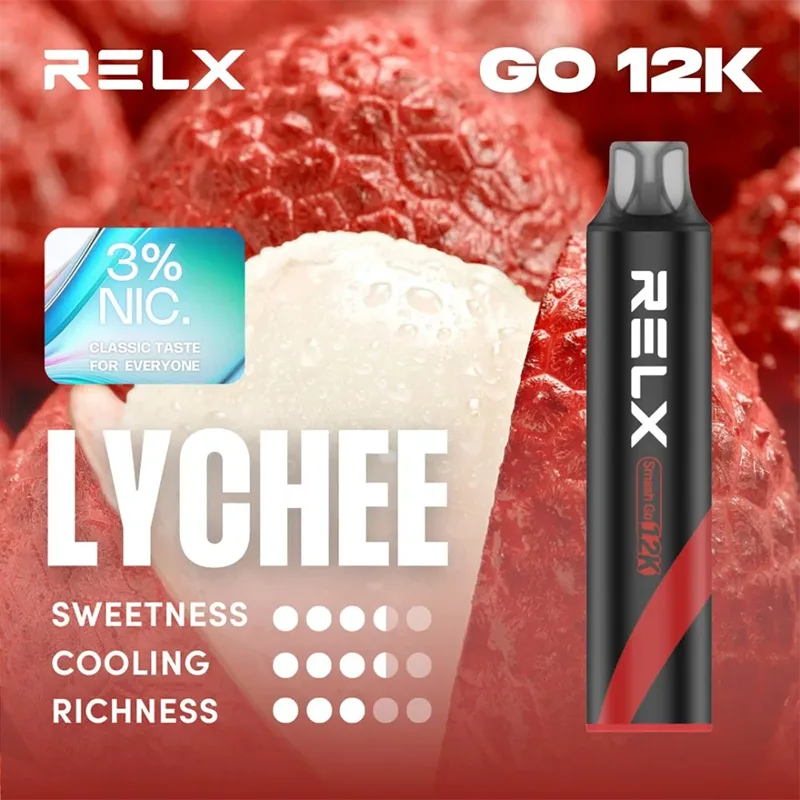 RELX Smash Go 一次性電子煙|12000口 RELX Smash Go 12000口一次性電子煙 荔枝口味