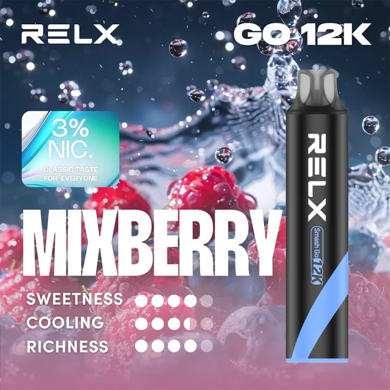 RELX Smash Go 一次性電子煙|12000口 RELX Smash Go 12000口一次性電子煙 莓果口味