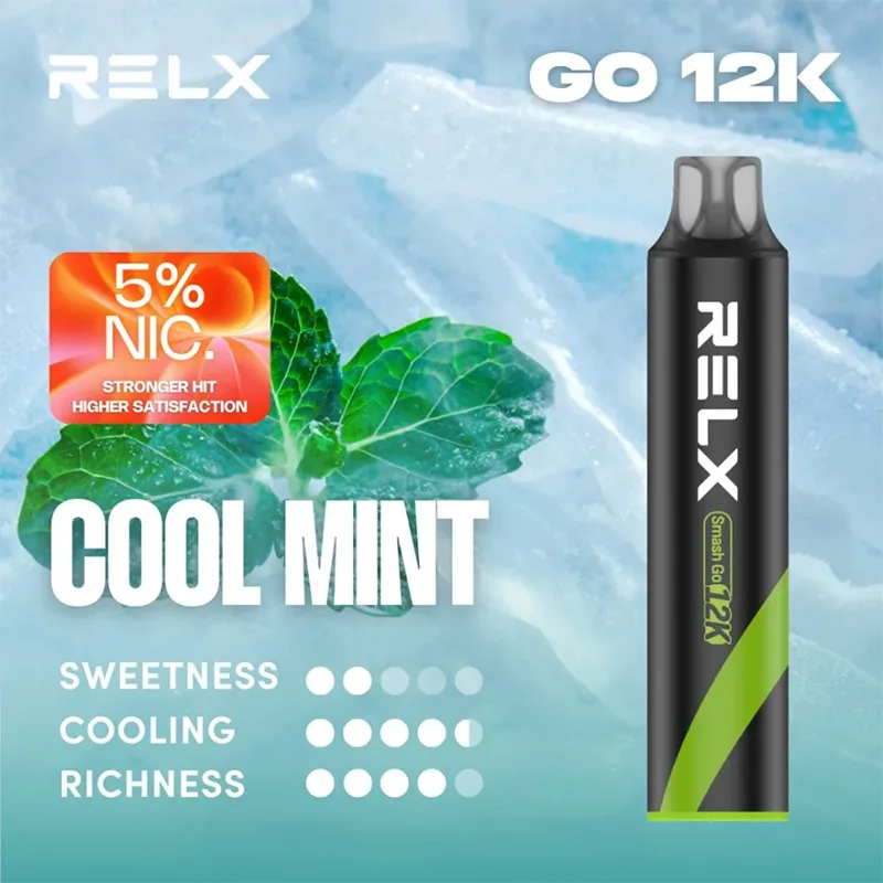 RELX Smash Go 一次性電子煙|12000口 RELX Smash Go 12000口一次性電子煙 薄荷口味