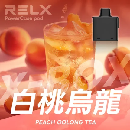 RELX X-BOX一次性電子煙16000口 白桃烏龍口味